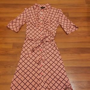 EUC Laundry by Shelli Segal Belted shirt dress